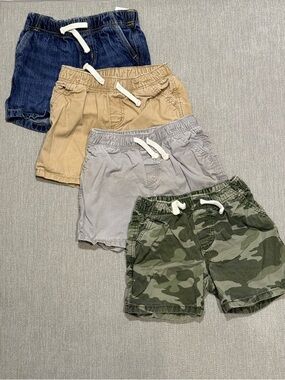 Old Navy Kids Pull-On Shorts - Denim, Khaki, Gray, Camo Green